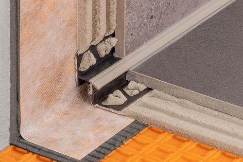 Schlüter-DILEX-EK lišta pro obvodové spáry, PVC šedá, v: 11 mm, v2: 10 mm, d: 2,5 m