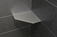 Schlüter-SHELF-E-S2 police do sprchy, kamenná šedá, 195x195 mm, 1 ks, Square