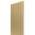 Akustický panel WALL CONCEPT zlatá, bílý filc + MDF, 2750x285x21 mm, 0,78 m2