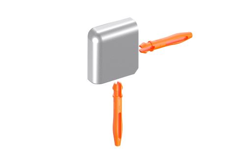 Schlüter-JOLLY-AE vnější růžek k ukončovací liště "L", hliník elox přírodní, v: 6 mm, 1 ks