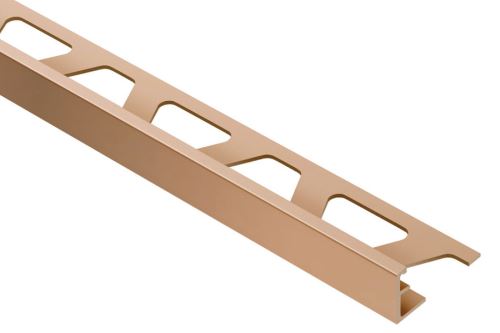 Schlüter-SCHIENE-AK ukončovací lišta "L", hliník elox měď mat, v: 10 mm, d: 2,5 m