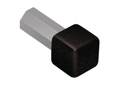 Schlüter-QUADEC-AC vnější růžek, hliník komaxit grafitově černá mat, v: 8 mm, 1 ks