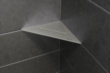 Schlüter-SHELF-E-S1 police do sprchy, nerez kartáč V2A, 210x210 mm, 1 ks, Pure (1)