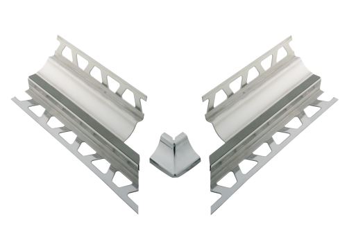 Schlüter-DILEX-HKS sada rohů, nerez šedá V2A, v: 10 mm, v2: 7 mm, 1 ks
