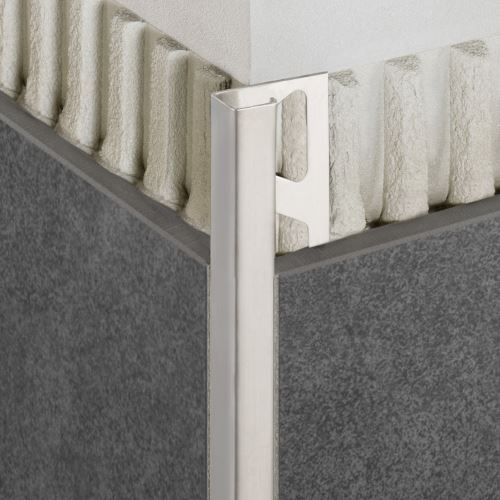 Schlüter-QUADEC-E ukončovací lišta "Q", nerez V4A flexi, v: 10 mm, d: 2,5 m