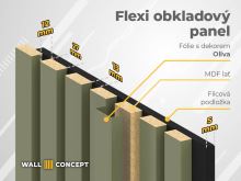 WALL Concept MDF lišta (2)
