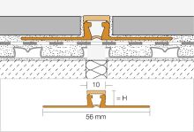 Schlüter-DILEX-BWB dilatační lišta, PVC šedá, v: 20 mm, d: 2,5 m (2)