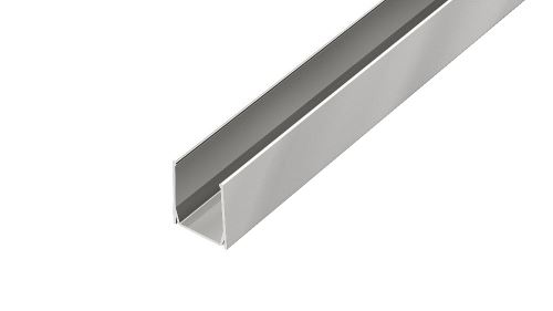 KP7 profil pro vsazení skla ACARA, hliník elox stříbro lesk, 22,5 mm, 2 m