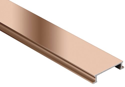 Schlüter-DESIGNLINE-ACG listela, hliník elox chrom lesk, v: 6 mm, š: 25 mm, d: 2,5 m
