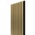 Akustický panel WALL CONCEPT zlatá, černý filc + MDF, 2750x285x21 mm, 0,78 m2