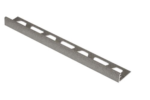Schlüter-SCHIENE-TS ukonč. lišta "L", hliník kom. strukt. kamenná šedá, v: 6 mm, d: 2,5 m