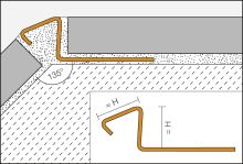 Schlüter-DECO-DE ukončovací lišta, nerez V2A, v: 10 mm, d: 2,5 m (2)