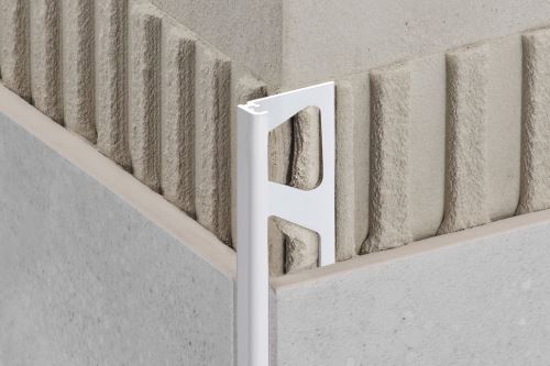 Schlüter-JOLLY-AC ukonč. lišta "L", hliník kom. grafitově černá flexi, v: 11 mm, d: 2,5 m