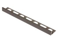 Schlüter-SCHIENE-TS ukonč. lišta "L", hliník kom. strukt. sv. antracit, v: 6 mm, d: 2,5 m
