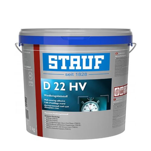 STAUF D 22 HV Disperzné lepidlo na steny pre textil, CV, PVC sivá, 15 kg