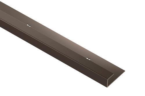 Schlüter-VINPRO-S ukonč. lišta pro vinyl, hliník elox ant. bronz kartáč, v: 6 mm, d: 2,5 m