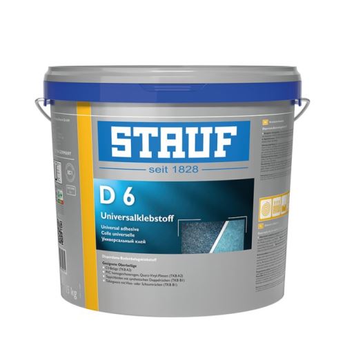 STAUF D 6 Disperzné lepidlo na rolové podlahoviny, do komercie aj na šport, NIE-LVT sivá, 15 kg