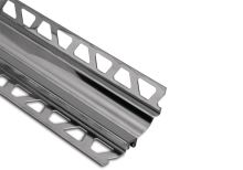 Schlüter-DILEX-HKS požlábková lišta, nerez šedá V2A, v: 30 mm, v2: 11 mm, d: 2,5 m Schlüter-DILEX-HKS požlábková lišta, nerez šedá V2A, v: 30 mm, v2: 11 mm, d: 2,5 m