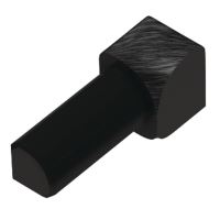 Schlüter-RONDEC-AGSB vnitřní růžek, hliník elox grafitově černý kartáč, v: 12,5 mm, 1 ks Schlüter-RONDEC-AGSB vnitřní růžek, hliník elox grafitově černý kartáč, v: 12,5 mm, 1 ks