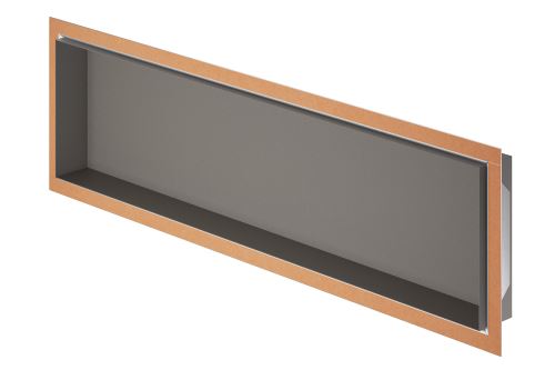 Schlüter-DESIGN-NICHE stěnová nika, hliník komaxit kamenná šedá, 600x300 mm, 1 ks