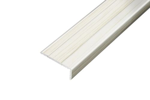 AP5 schodová lišta samolepící B, hliník+fólie dub šedobílý, v: 10 mm, š: 25 mm, d: 2,7m