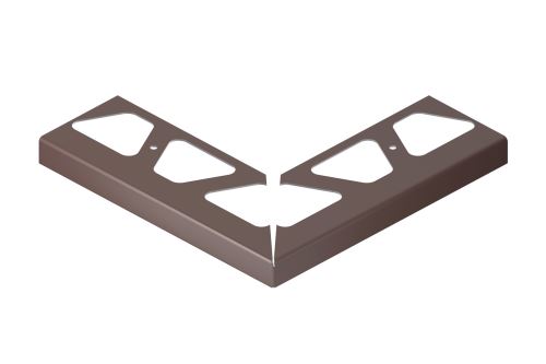 Schlüter-BARA-RW vnější růžek 90 st., hliník komaxit antracitová šedá, v: 120 mm, 1 ks