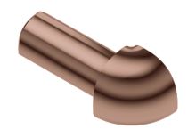 Schlüter-RONDEC-AKG vněj. růžek k ukonč. liště "C", hliník elox měď lesk, v: 12,5 mm, 1 ks