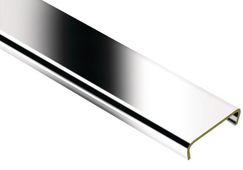 Schlüter-DESIGNLINE-E listela, nerez V2A, v: 6 mm, š: 25 mm, d: 2,5 m