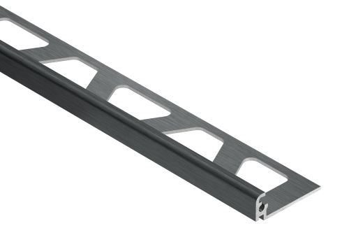 Schlüter-JOLLY-AGRB ukončovací lišta "L", hliník elox grafit kartáč, v: 6 mm, d: 2,5 m