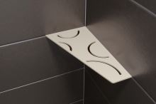 Schlüter-SHELF-E-S3 police do sprchy, krémová, 154x295 mm, 1 ks, Curve (1)