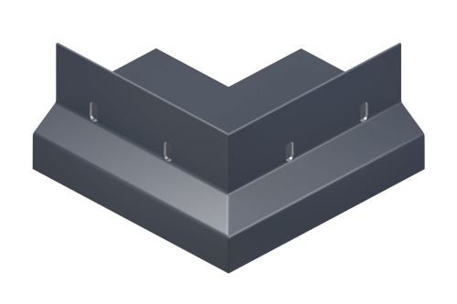 Schlüter-BARA-RKL vnější růžek 90 st., hliník komaxit pastelově šedá, v: 40 mm, 1 ks