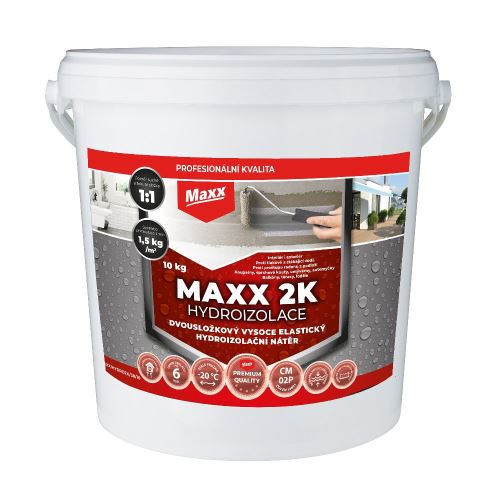MAXX 2K Hydroizolácia, 10 kg, sivá