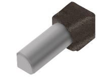 Schlüter-RONDEC-TS vnitřní růžek, hliník komaxit strukt. tmavý antracit, v: 10 mm, 1 ks Schlüter-RONDEC-TS vnitřní růžek, hliník komaxit strukt. tmavý antracit, v: 10 mm, 1 ks