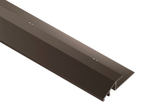 Schlüter-VINPRO-U přechod. lišta pro vinyl, elox antický bronz kartáč, v: 7,5 mm, d: 2,5 m