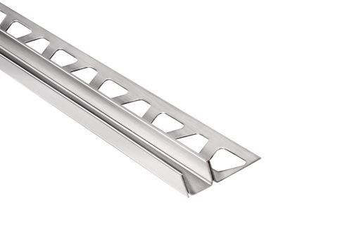 Schlüter-DECO-SG-EB dekorační lišta, nerez kartáč V2A, v: 11 mm, š: 12 mm, d: 2,5 m