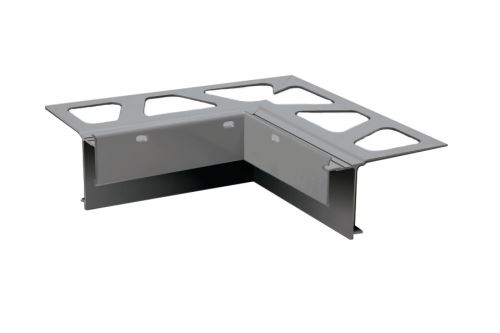 Schlüter-BARA-RAKE vnitřní růžek 90 st., hliník komaxit šedá metalíza, v: 21 mm, 1 ks