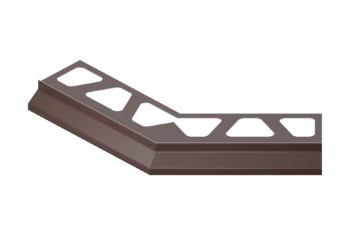 Schlüter-BARA-RKB vněj. růžek 135 st. k balk. liště, hliník kom. černohnědá, v: 3 mm, 1 ks