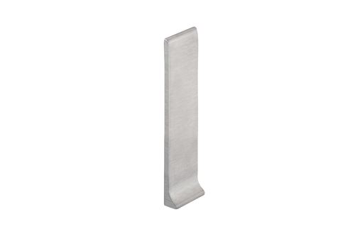 Schlüter-DESIGNBASE-SL-EB koncovka k soklové l., nerez kartáč V2A, v: 110 mm, 1 ks, pravá