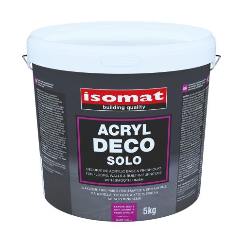 ISOMAT ACRYL DECO SOLO Akrylový dekorativní základní a vrchní nátěr, bílý, 5 kg