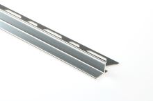Schlüter-INDEC-ACG ukončovací lišta, hliník elox chrom lesk, v: 12,5 mm, d: 2,5 m