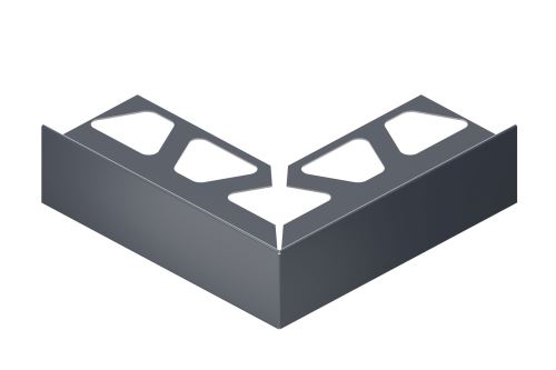 Schlüter-BARA-RT vnější růžek 90 st., hliník kom. šedá metalíza, v: 30 mm, v2: 35 mm, 1 ks