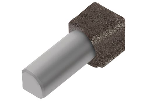 Schlüter-RONDEC-TS vnitřní růžek, hliník komaxit strukt. světlý antracit, v: 8 mm, 1 ks