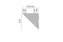 Schlüter-SHELF-E-S1 police do sprchy, bronzová, 210x210 mm, 1 ks, Wave (4)