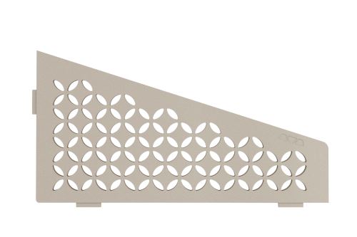 Schlüter-SHELF-E-S3 police do sprchy, krémová, 154x295 mm, 1 ks, Floral