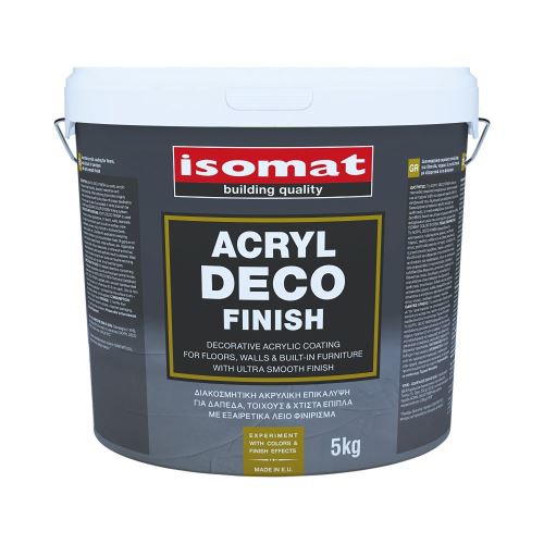 ISOMAT ACRYL DECO FINISH Dekorativní extra hladký akrylový nátěr na podlahu a stěny, 5 kg