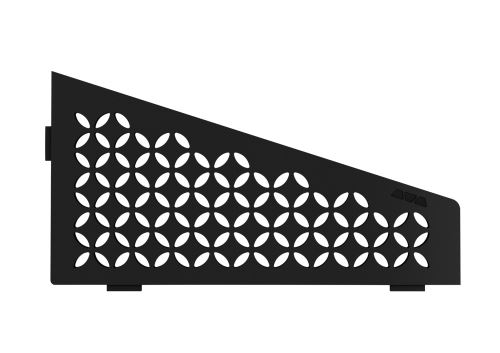 Schlüter-SHELF-E-S3 police do sprchy, grafitově černá mat, 154x295 mm, 1 ks, Floral