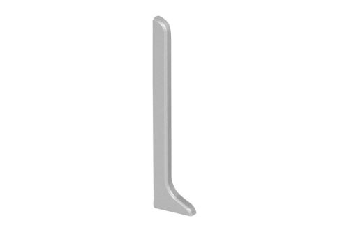 Schlüter-DESIGNBASE-SL koncovka, hliník elox vzhled nerez kartáč, v: 80 mm, 1 ks, levá