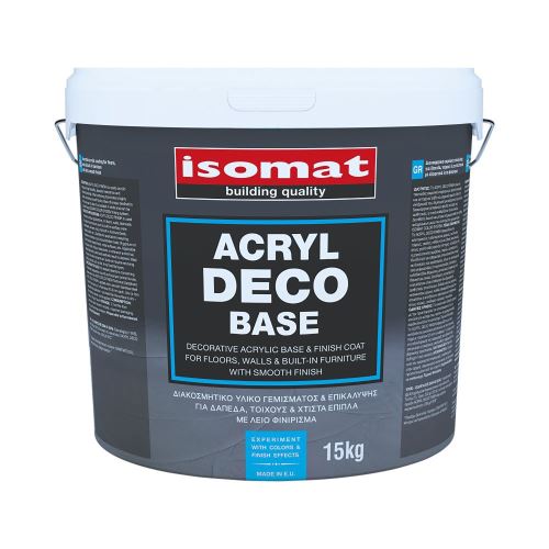 ISOMAT ACRYL DECO BASE Akrylový pastovitý dekorativní nátěr, bílý, 15 kg