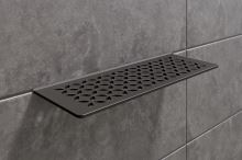 Schlüter-SHELF-W-S1 police do sprchy, tmavý antracit, 300x115 mm, 1 ks, Floral (1)