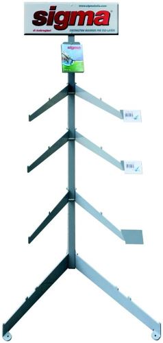 SIGMA vertikálny stojan s policami na upevnenie fréz na dlaždice, 2 m
